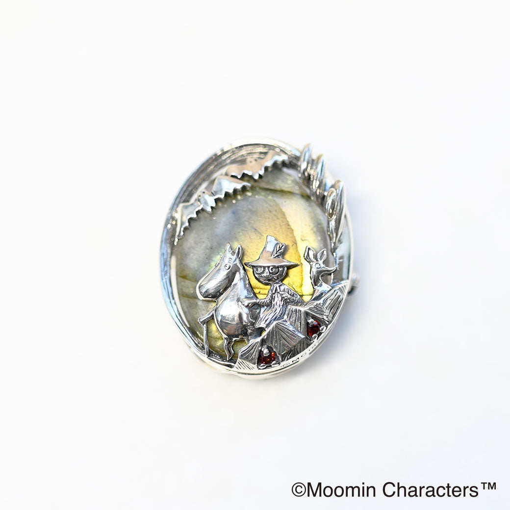 ムーミン ジュエリー】ガーネットの谷間へ ブローチペンダント