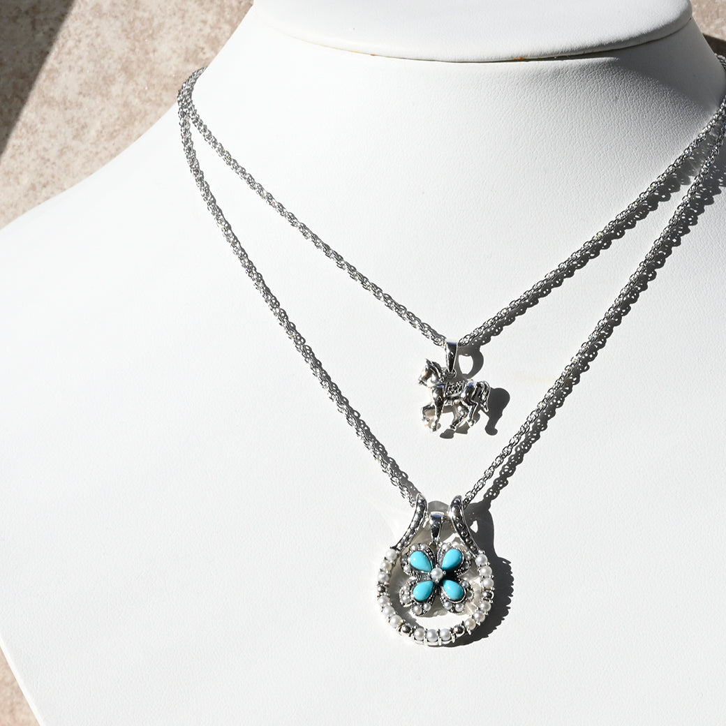 SV ターコイズ＆シードパール ブルームチャームペンダント – 碌山ショップ