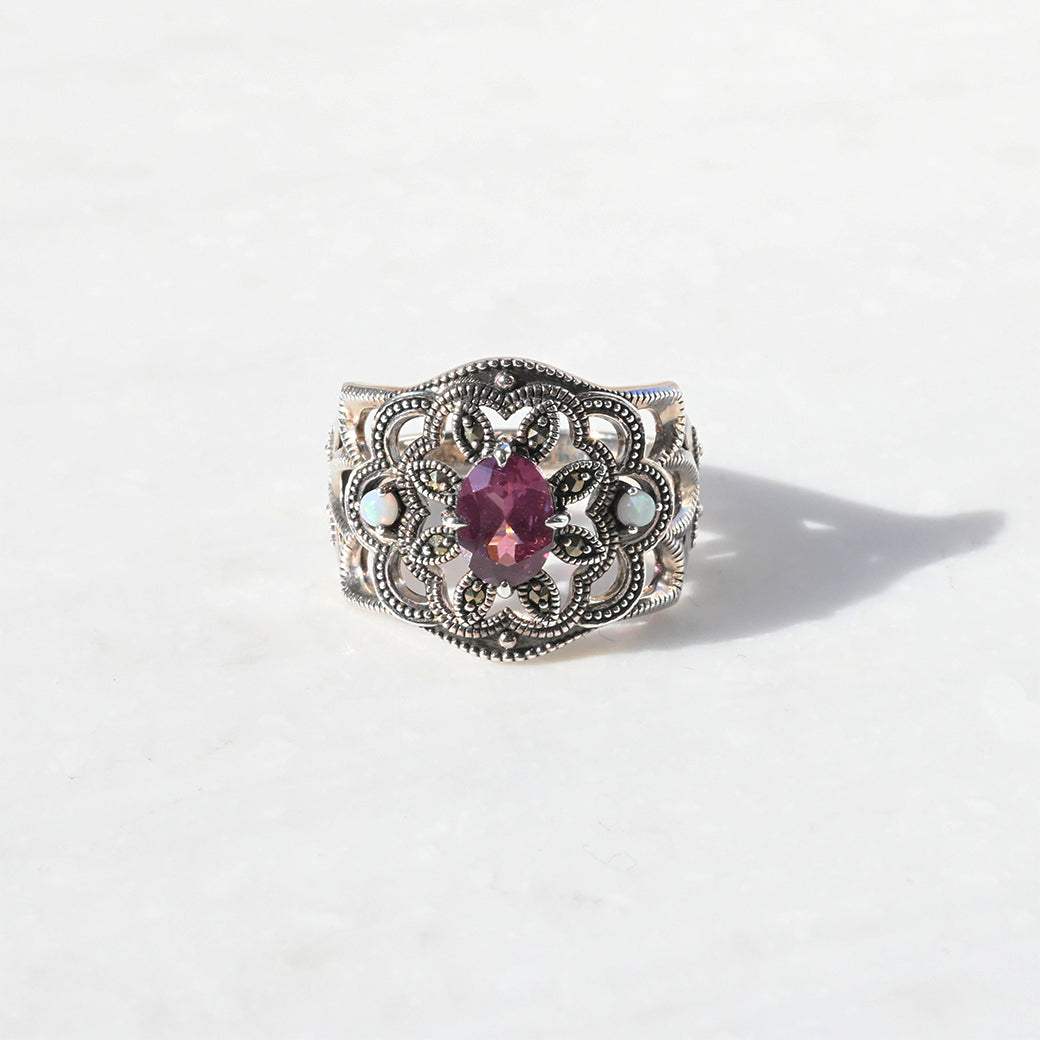 9/28 24時まで値下げ❣️【13号】PT950グレープガーネットリング 商品詳細 ｜ JEWELRY SQUARE