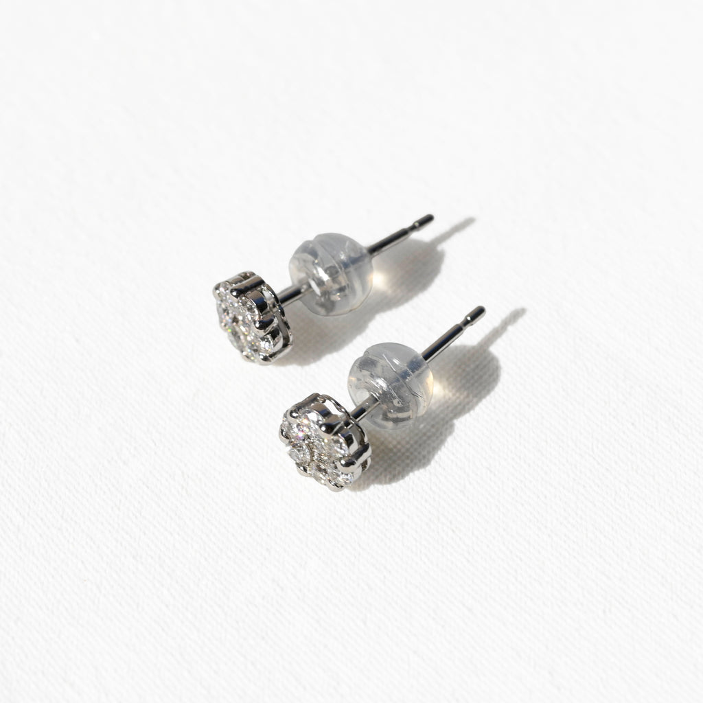 売り切れ【1点もの】Pt900 ダイヤモンド0.15ctピアス（碌山ショップ