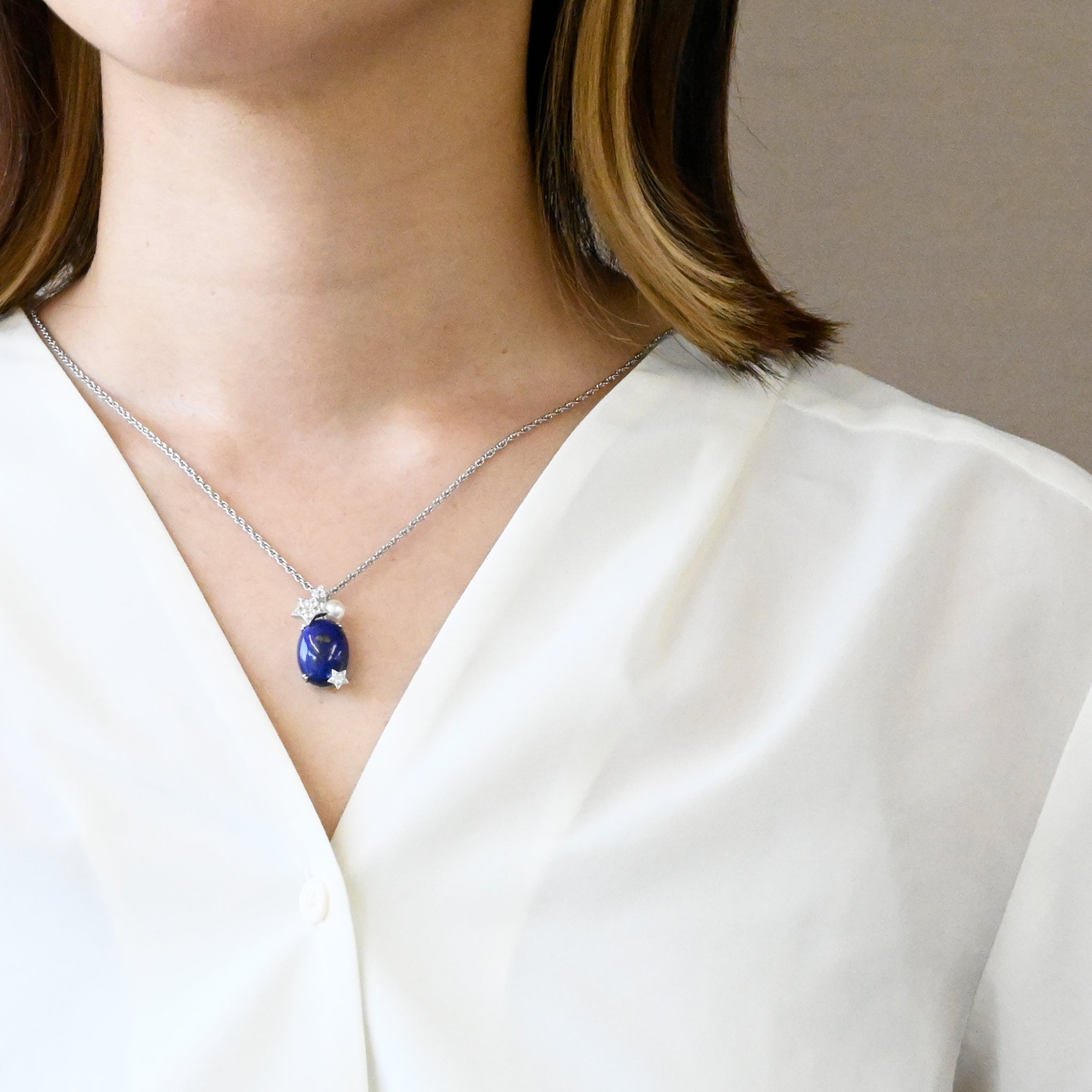 SV ラピスラズリ Starry Night Lapis ペンダント – 碌山ショップ