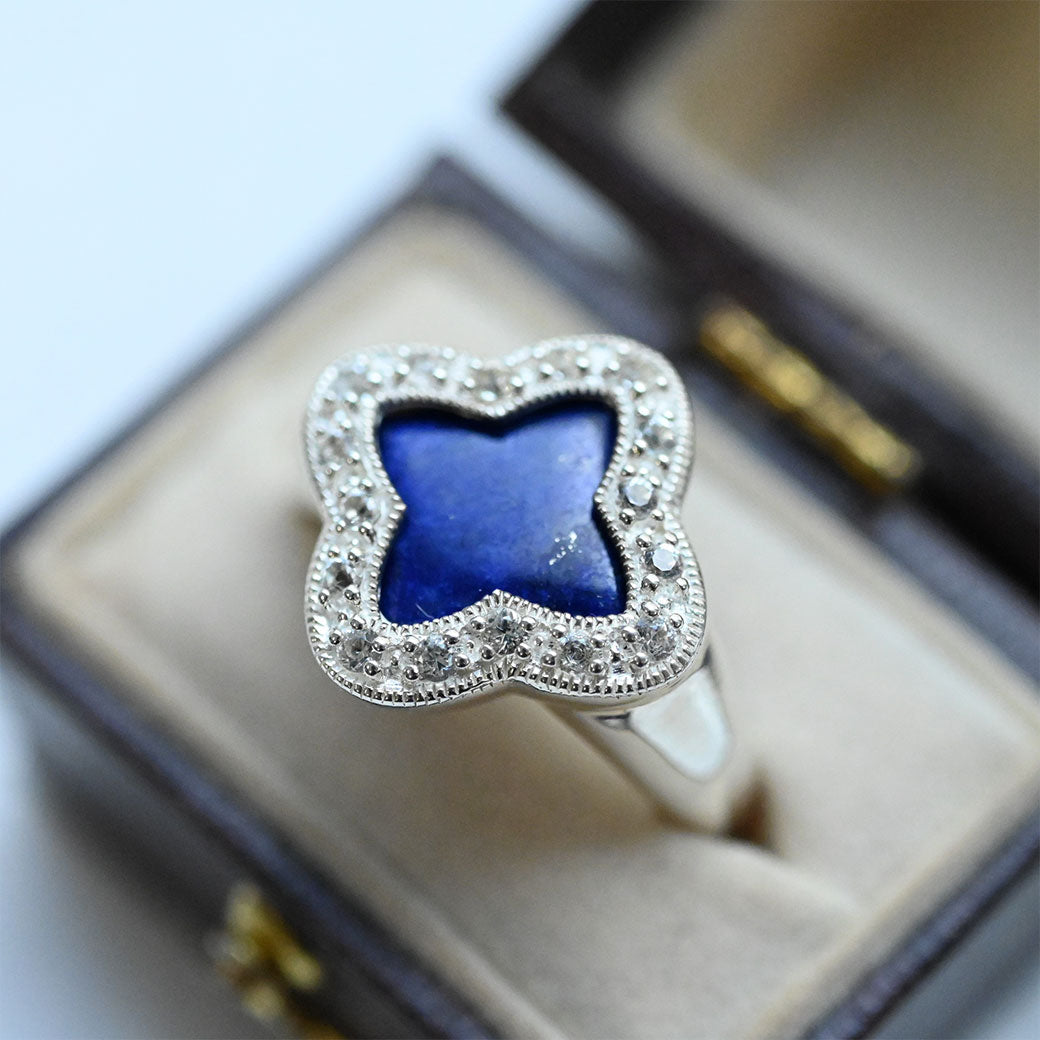 ラピスラズリ アンティーク リング シルバー 指輪 碌山 ろくざん silver ロクザン アクセサリー ジュエリー レディースジュエリー  ファッション 品質保証 30代 40代 50代 60代 プレゼント 送料無料 ラッピング無料 カジュアル 卒業式 | ジュエリーボックスバービー
