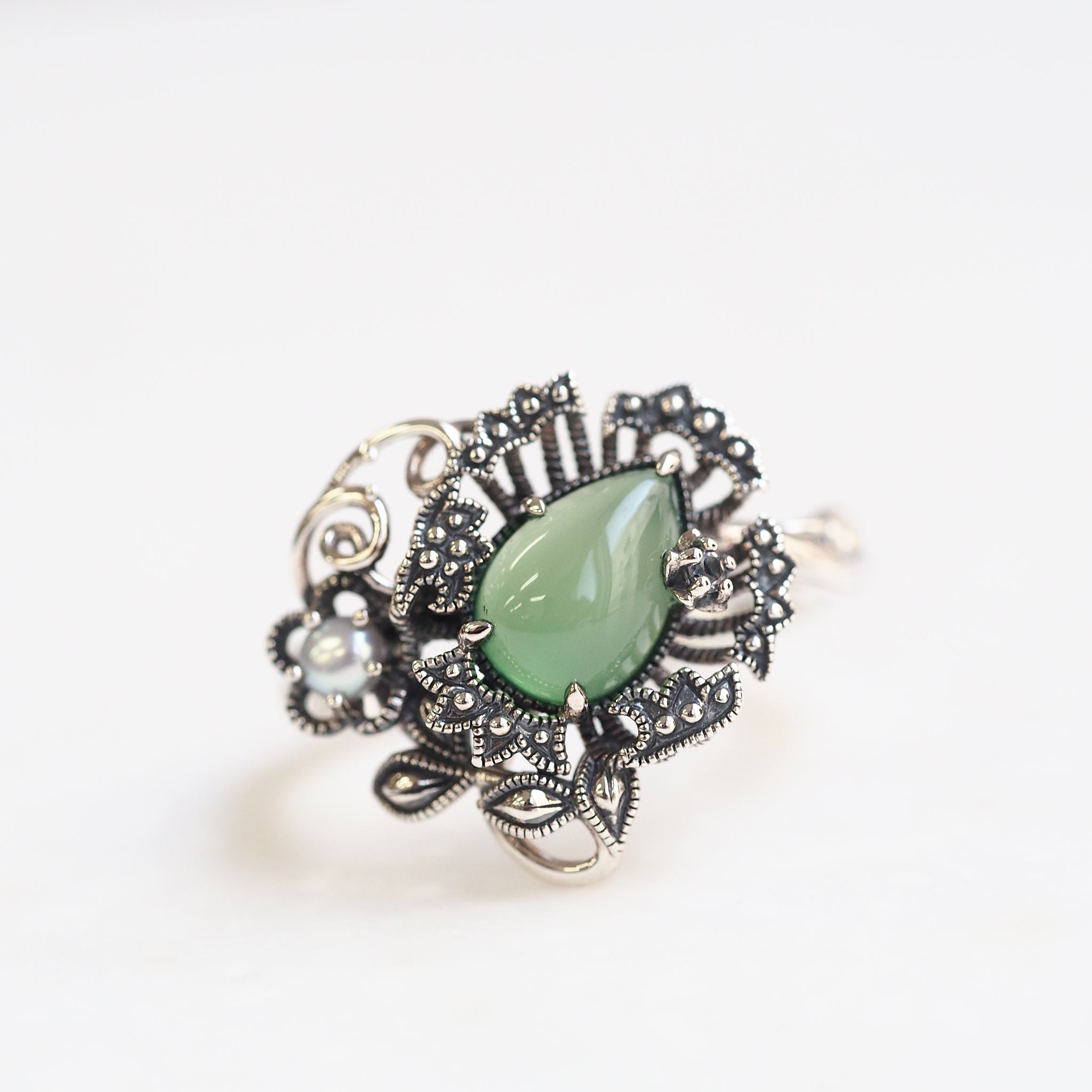 SVウィリアム・モリス コンプトン グリーンめのうリング – 碌山ショップ