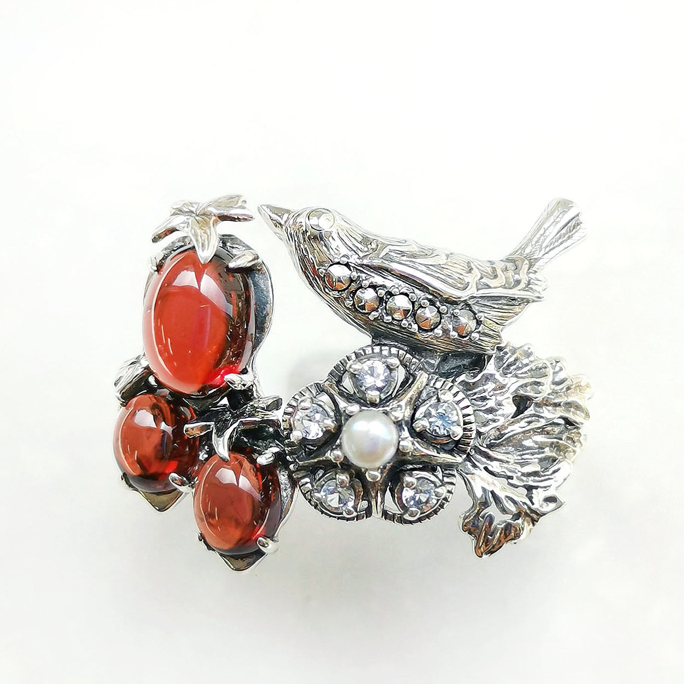 【碌山】ウィリアム・モリス　いちご泥棒　リング(ガーネット) 13号 Amazon.co.jp: [ロクザン] 碌山 ウィリアムモリス 公式 いちご泥棒