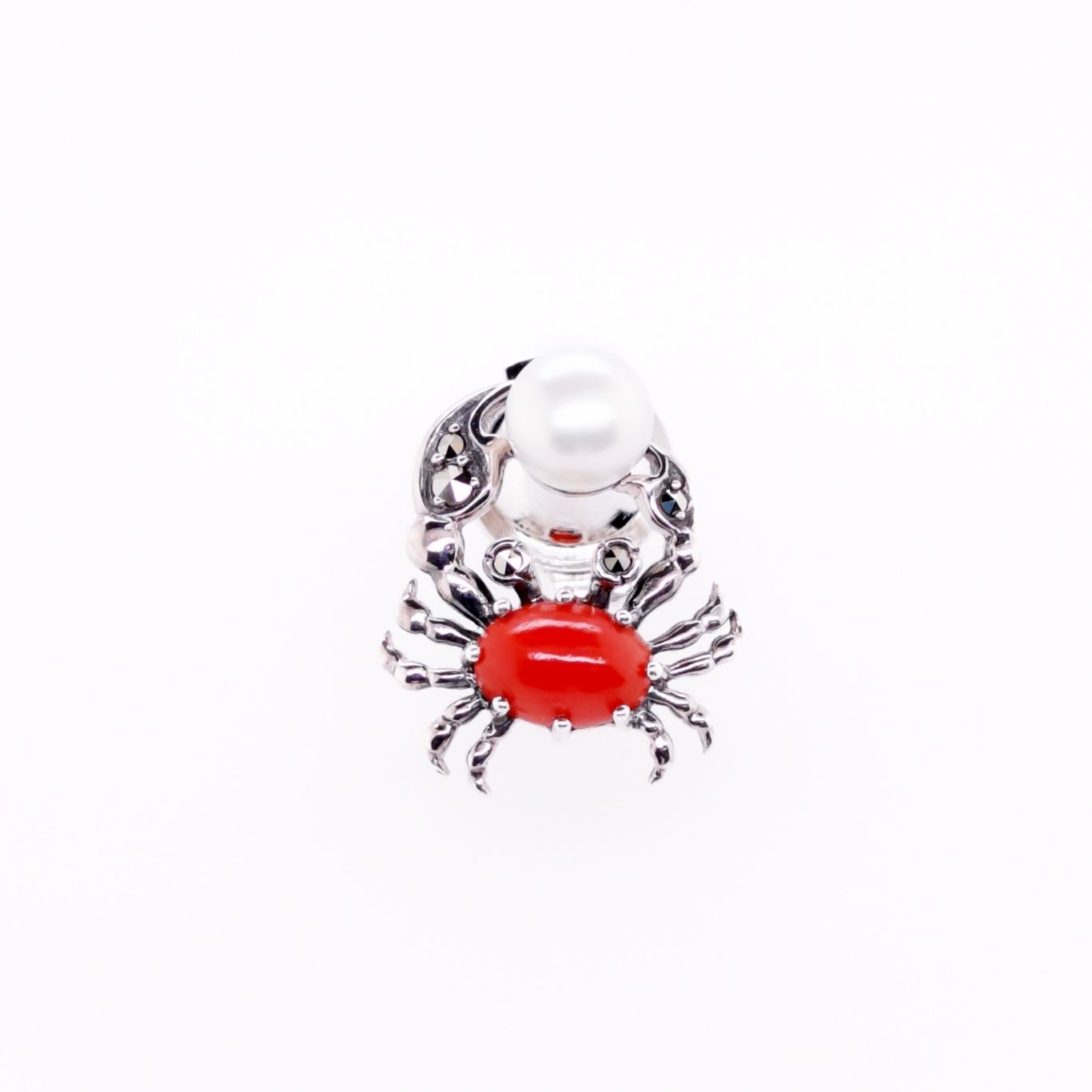 再入荷】SVサンゴ蟹ピンブローチ – 碌山ショップ