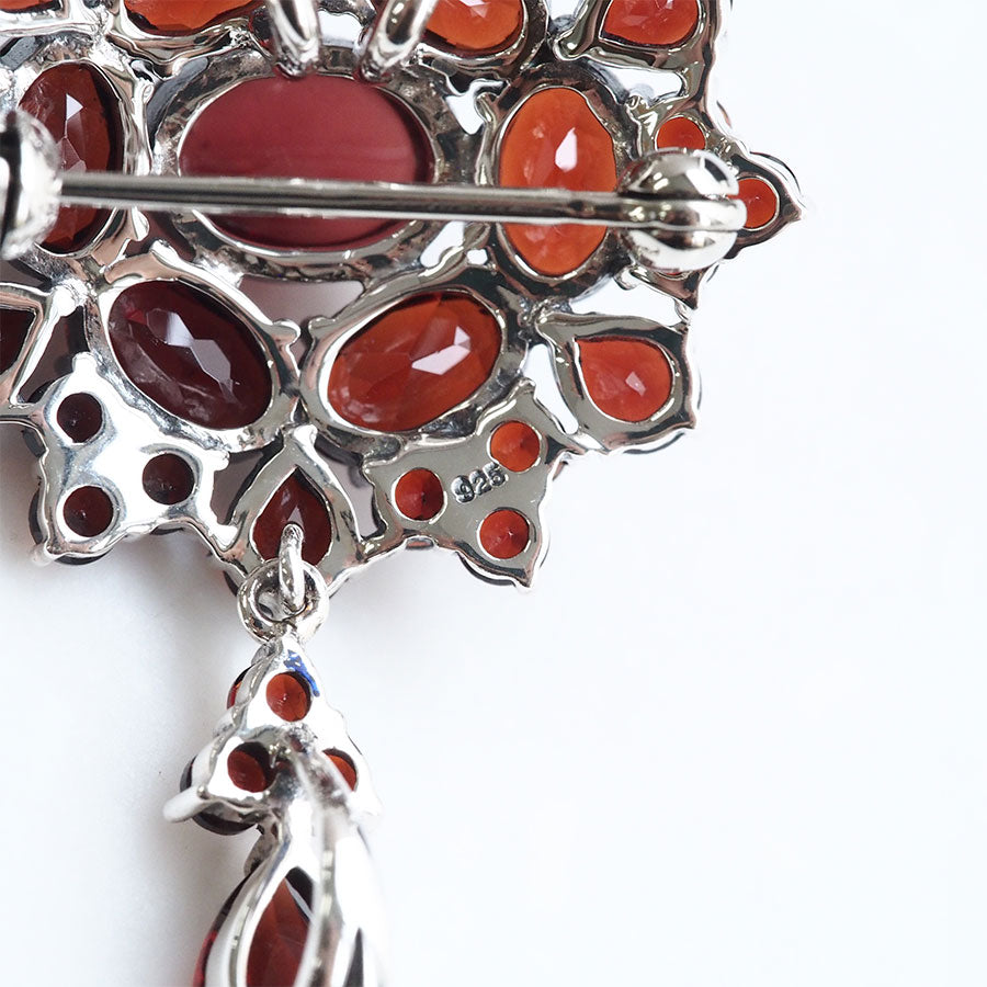 SV ガーネット アンティークスタイルブローチペンダント – 碌山ショップ