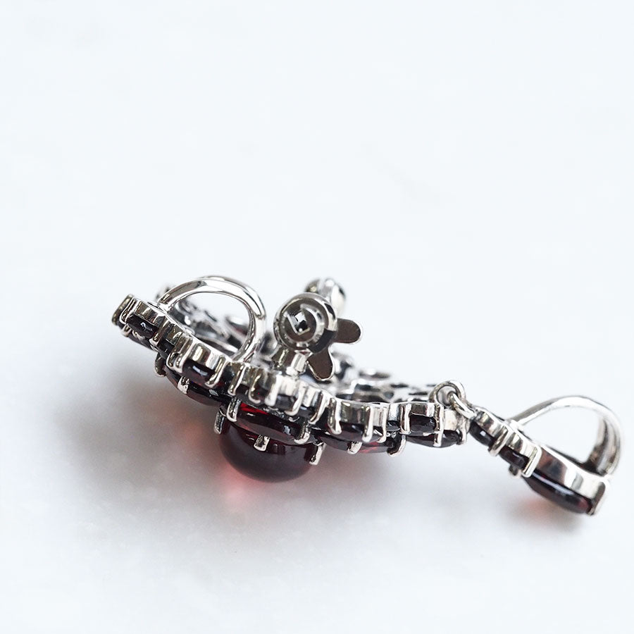 SV ガーネット アンティークスタイルブローチペンダント – 碌山ショップ